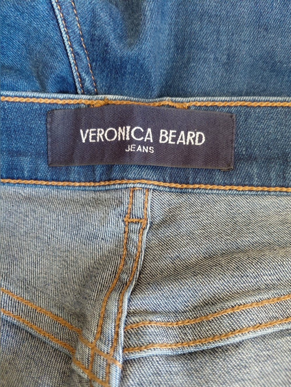 VERONICA BEARD JEANS- Women's 31 Bright Blue Carson Ankle Flare High-Rise . - Picture 9 of 13